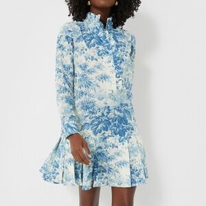 Tuckernuck Misty Blue Toile Tate dress size large